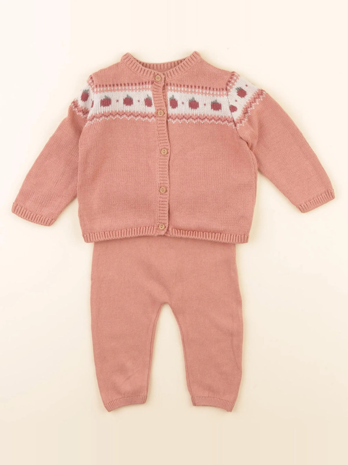 La Redoute - ensemble rose - 2/4 mois