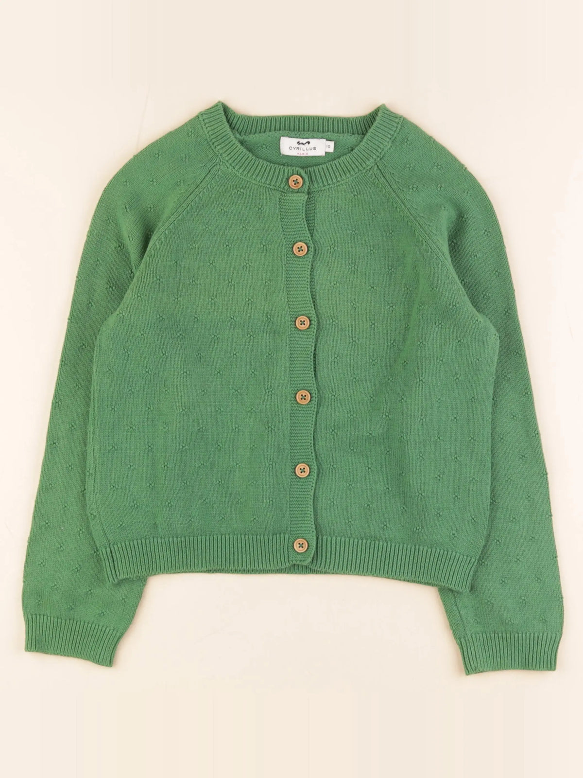 Cyrillus - gilet vert - 10 ans