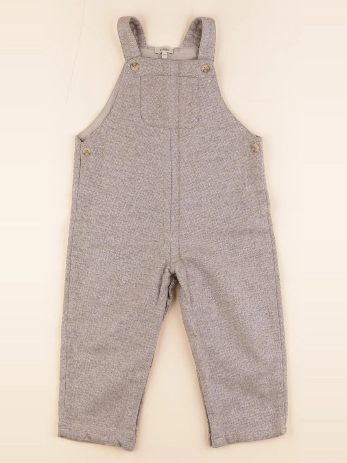 Natalys - salopette gris - 36 mois