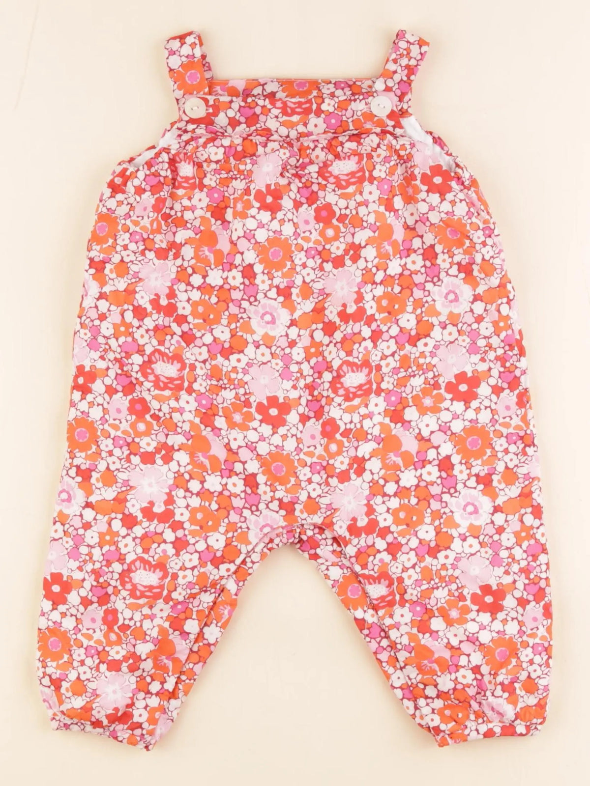 Jacadi - salopette liberty multicolore - 6 mois