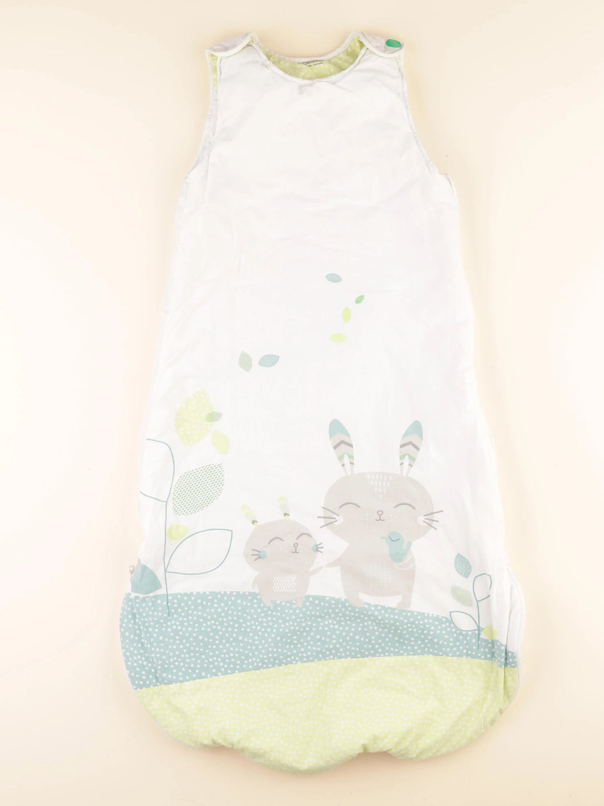 Vertbaudet - gigoteuse TOG 2,5 blanc, vert - 18/36 mois