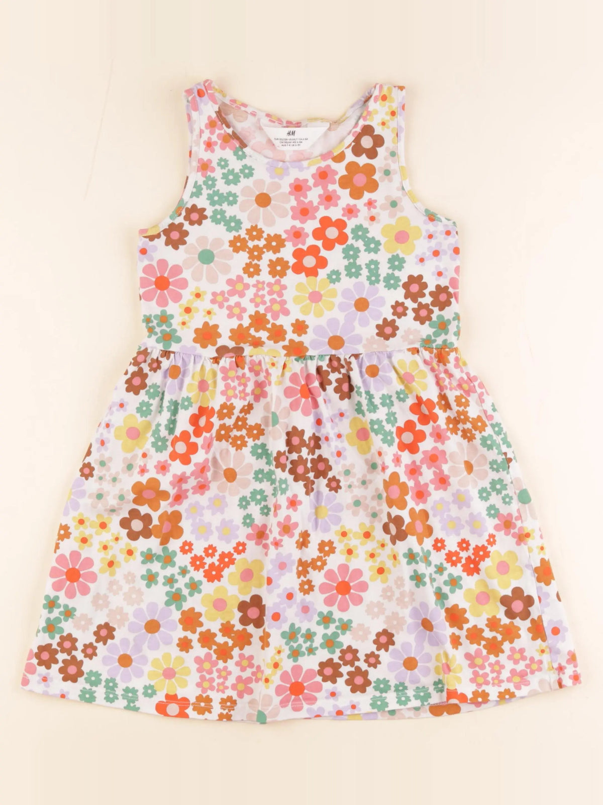 H&M - robe multicolore - 6/8 ans