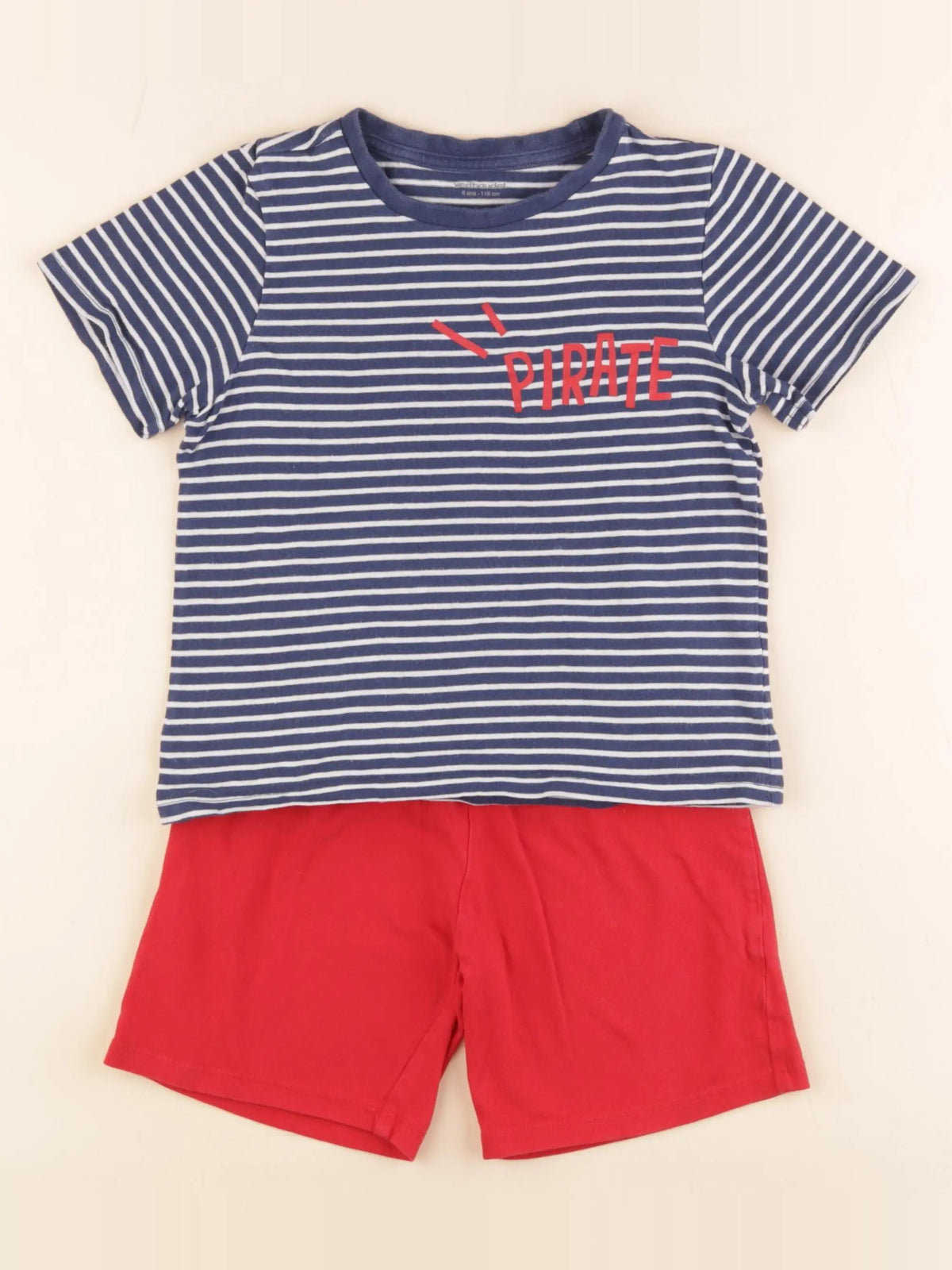 Vertbaudet - pyjama coton multicolore - 6 ans