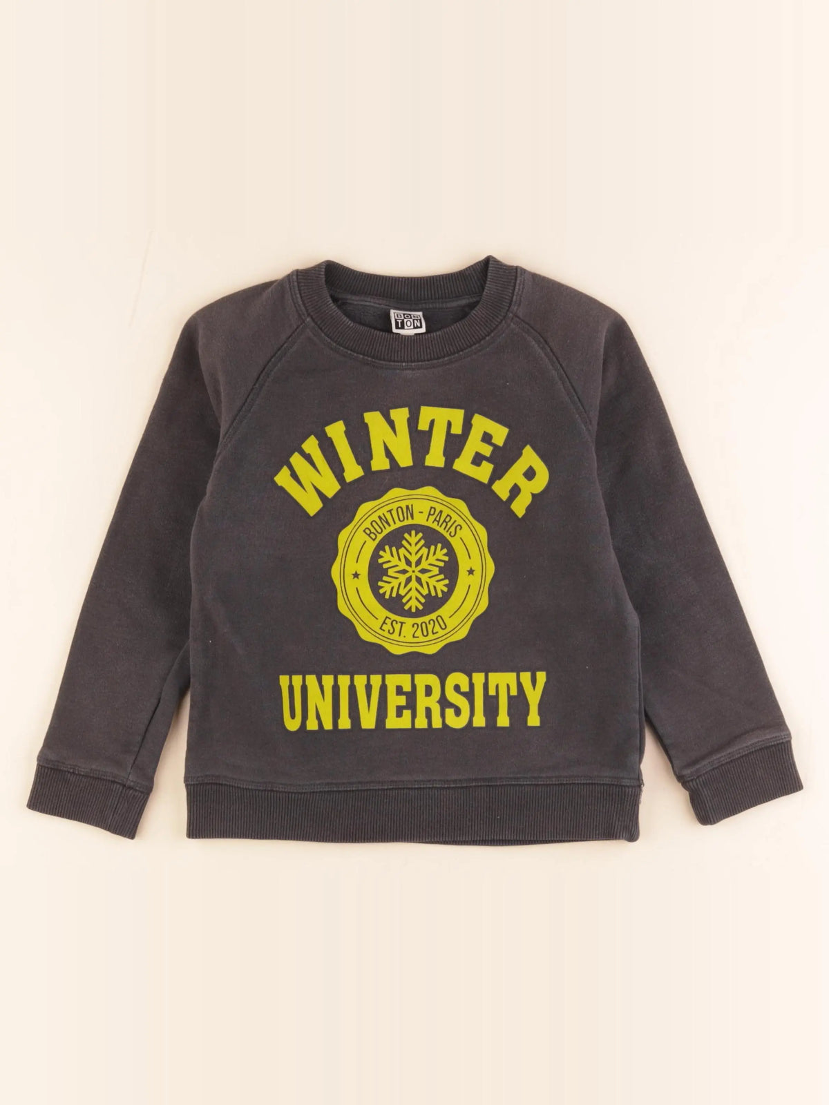 Bonton - sweat gris - 8 ans