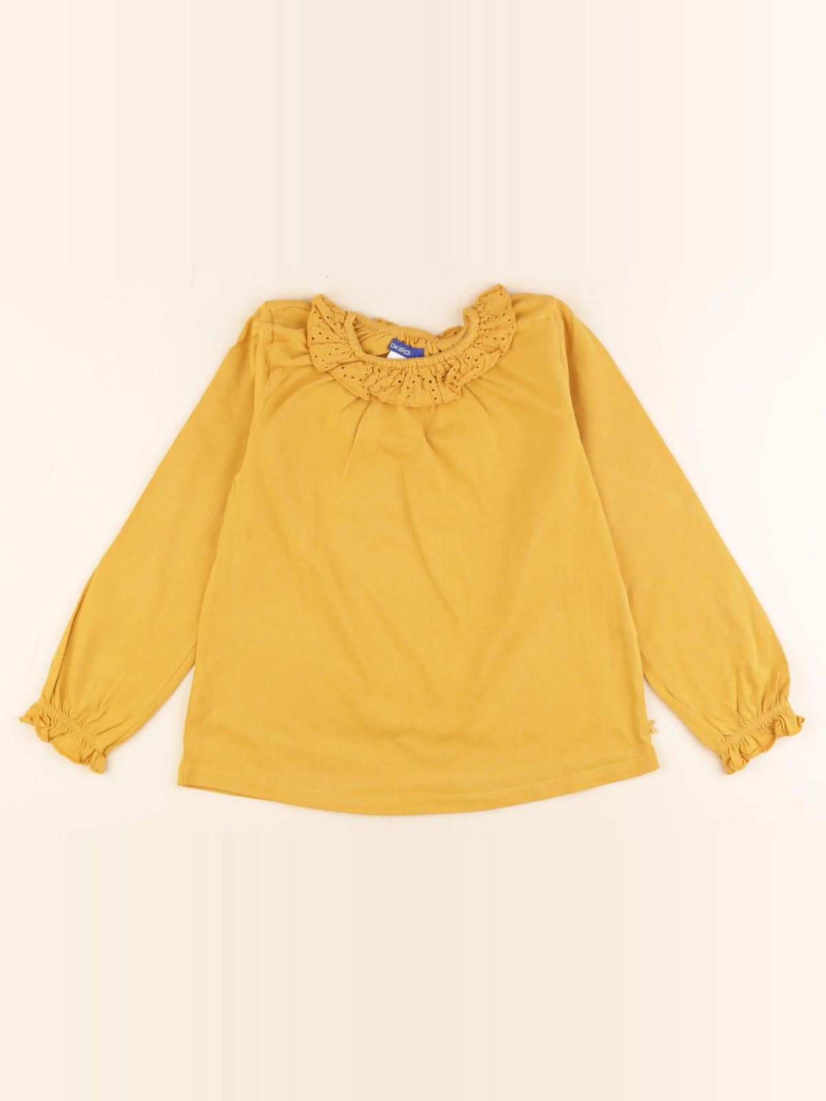 Okaidi - tee-shirt jaune - 8 ans