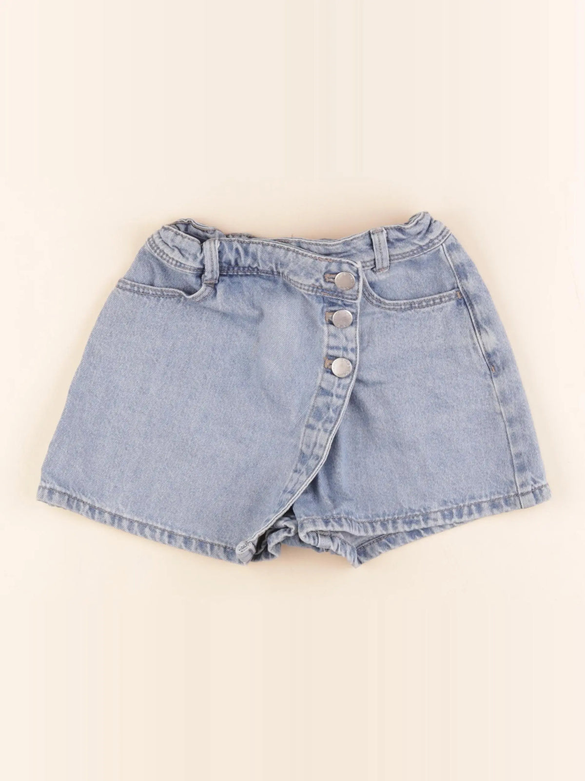 Okaidi - jupe short bleu - 8 ans