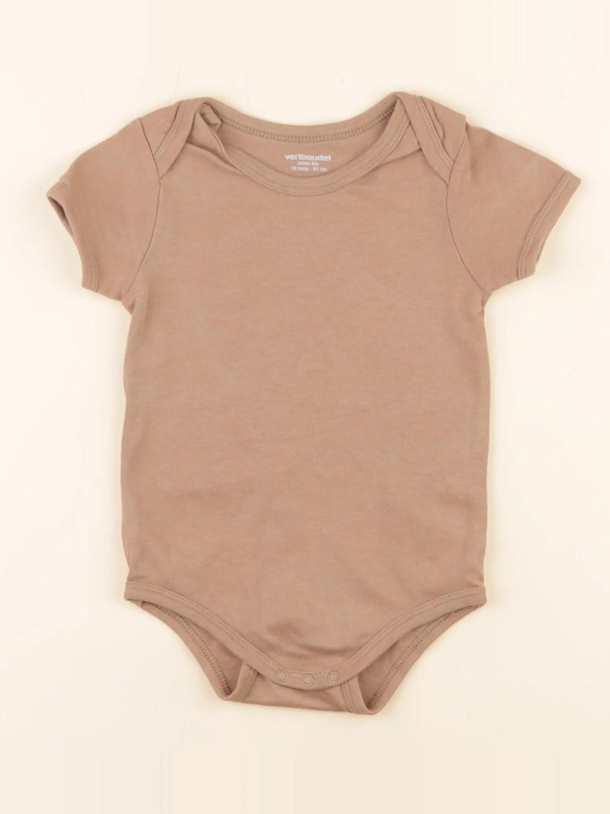 Vertbaudet - body marron - 18 mois
