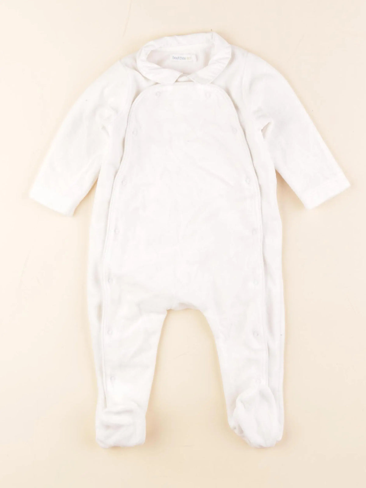 Boutchou - pyjama velours blanc - 6 mois