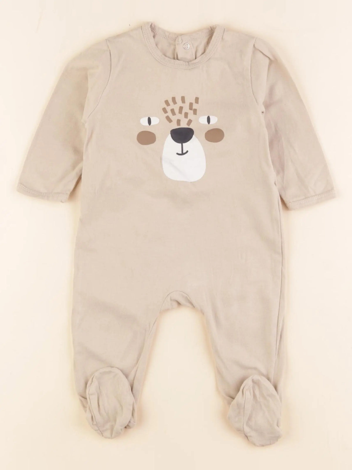 La Redoute - pyjama coton marron - 9 mois