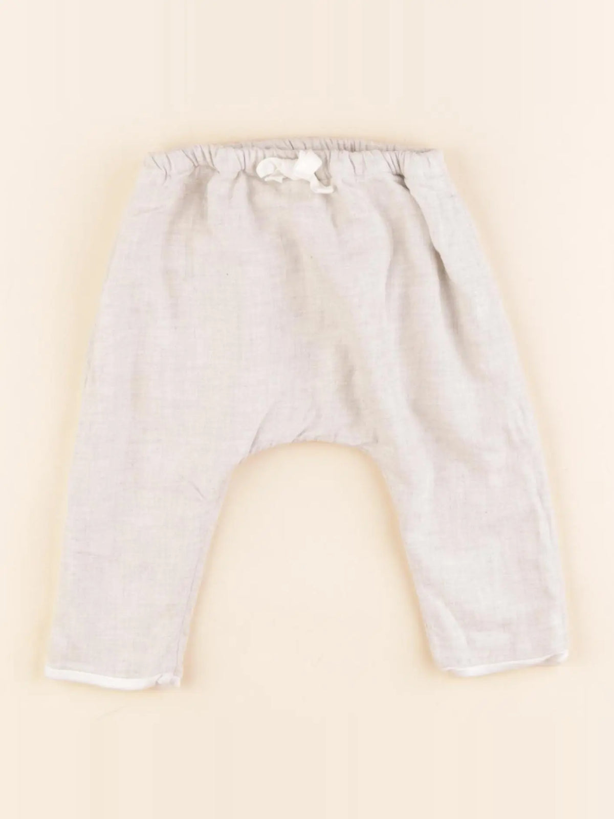 Petit Bateau - sarouel beige - 3 mois