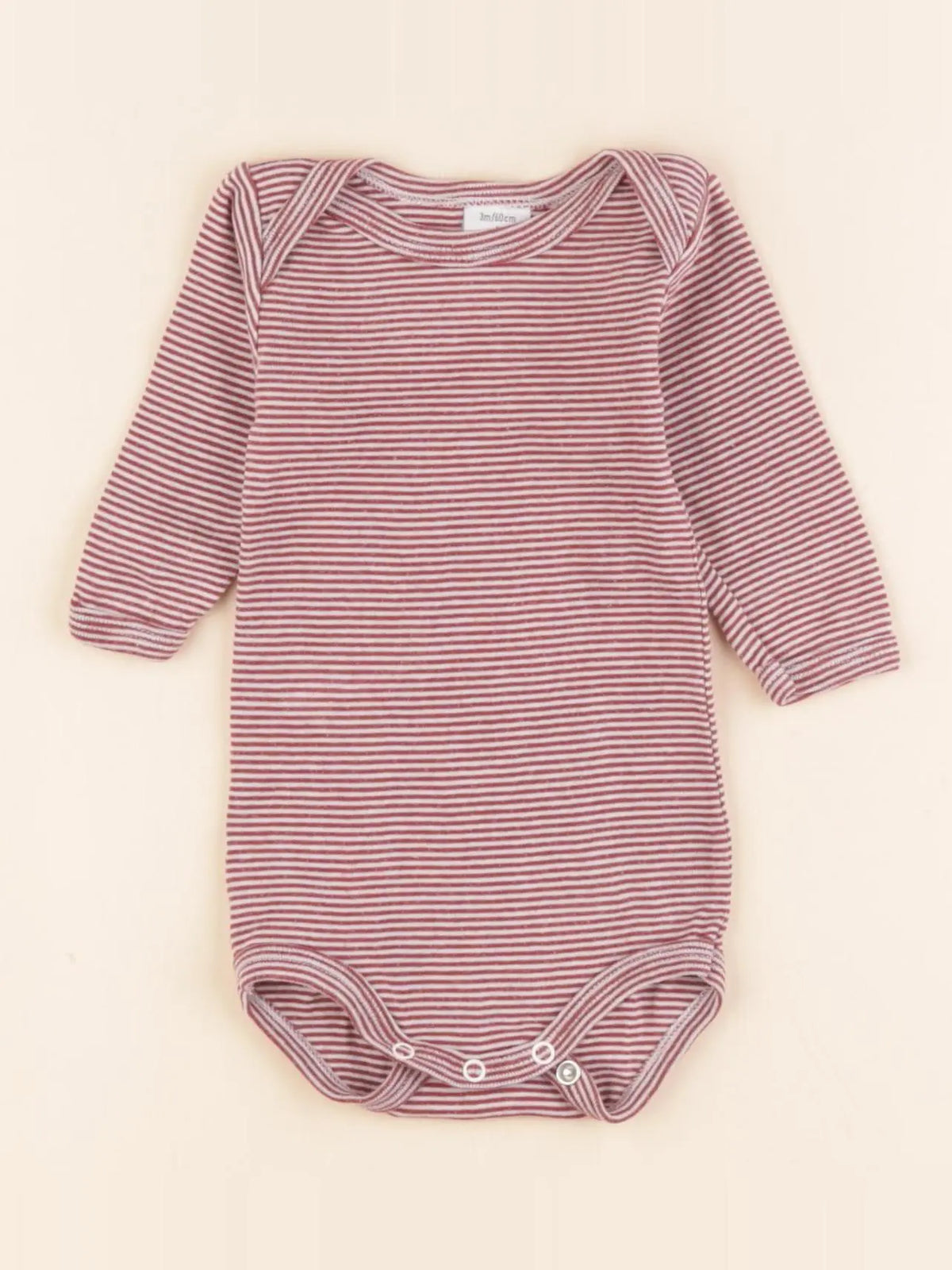 Petit Bateau - body rouge - 3 mois