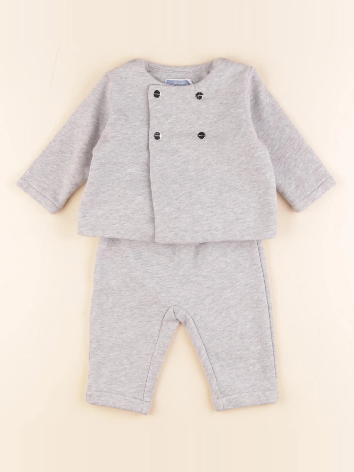 Jacadi - ensemble gris - 6 mois