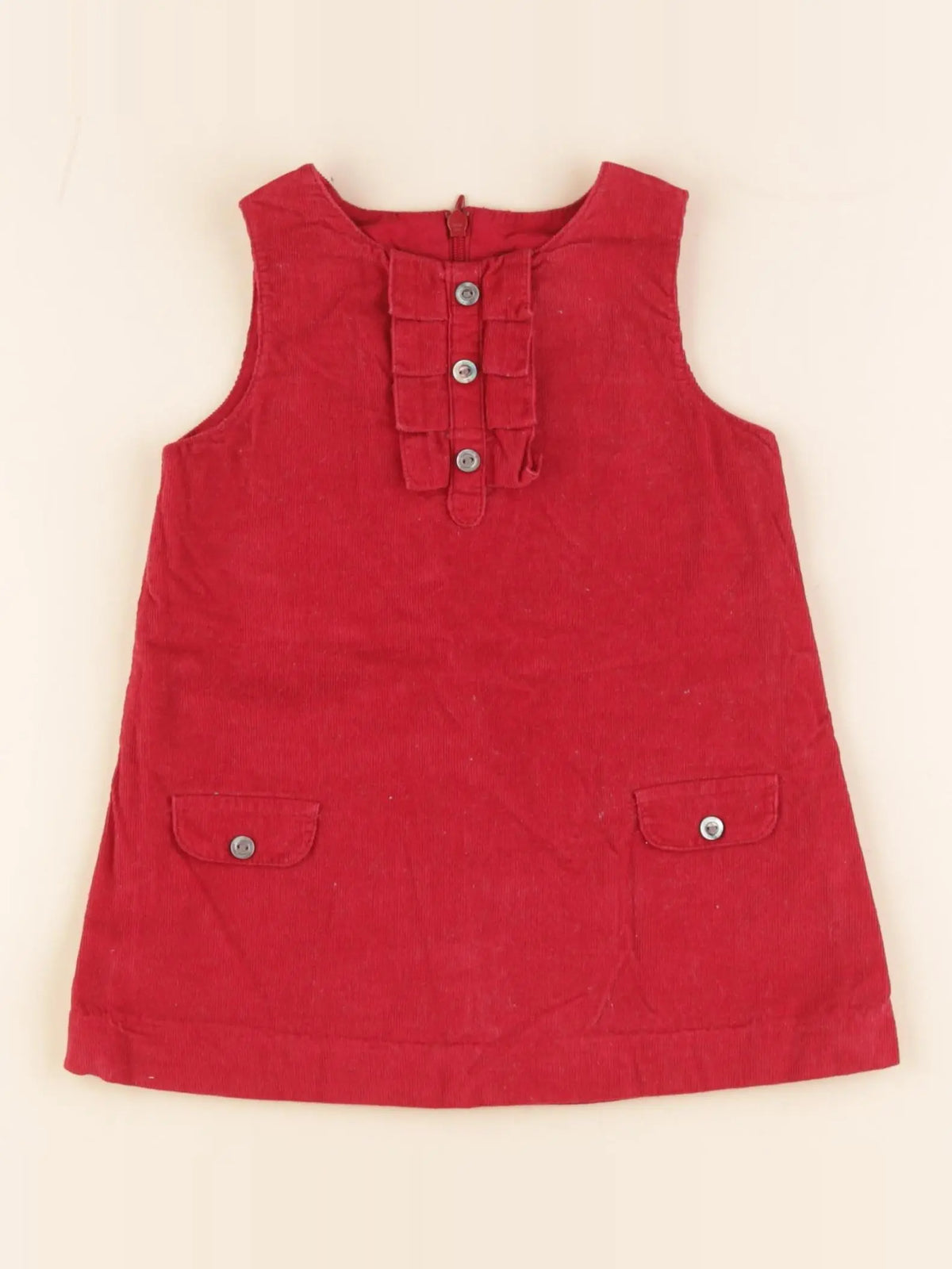 Jacadi - robe rouge - 12 mois