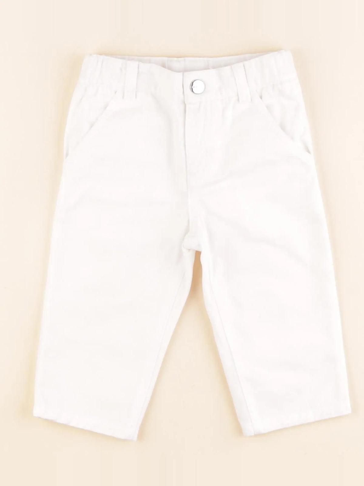 Jacadi - pantalon blanc - 12 mois
