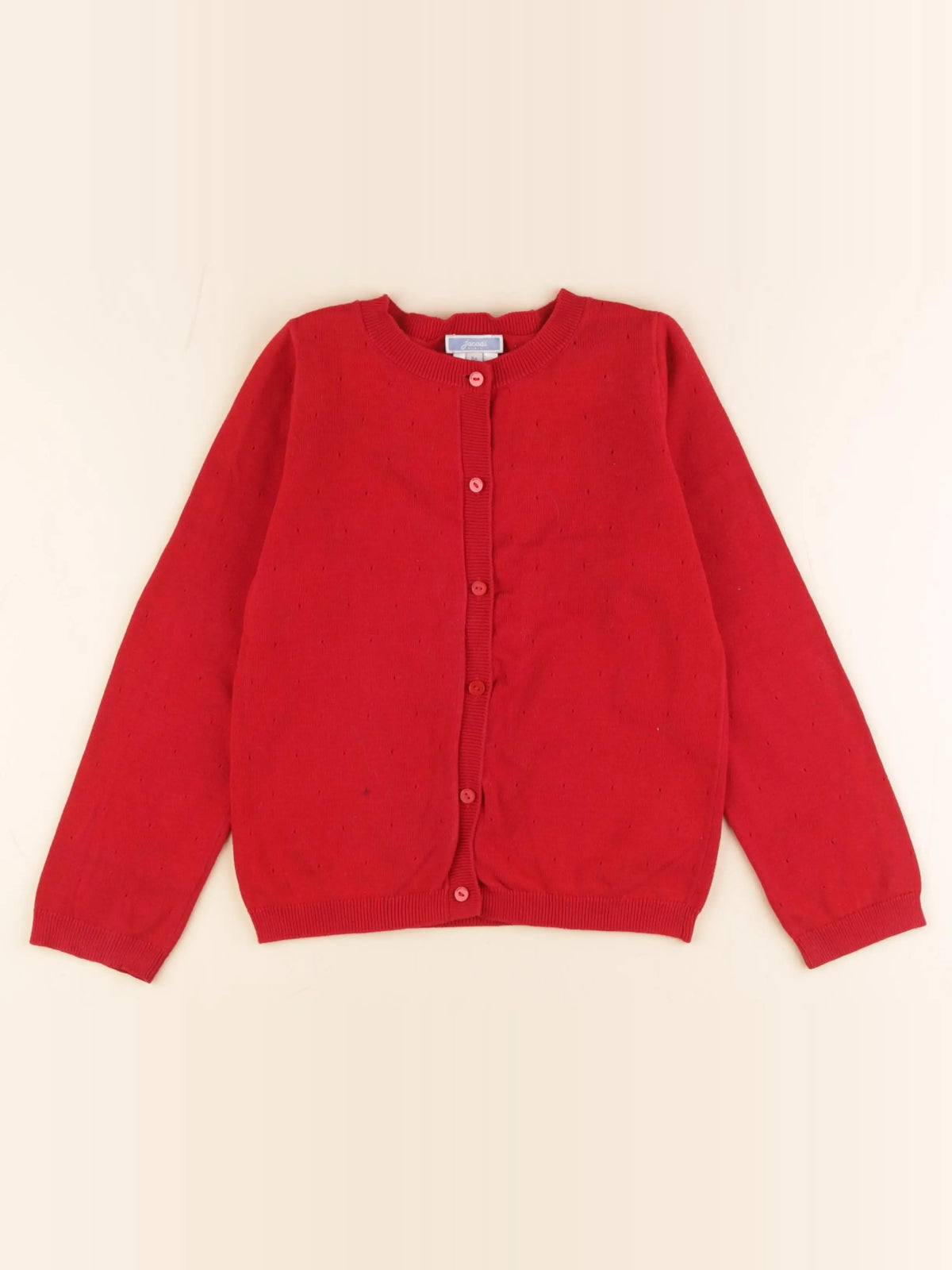 Jacadi - gilet rouge - 8 ans