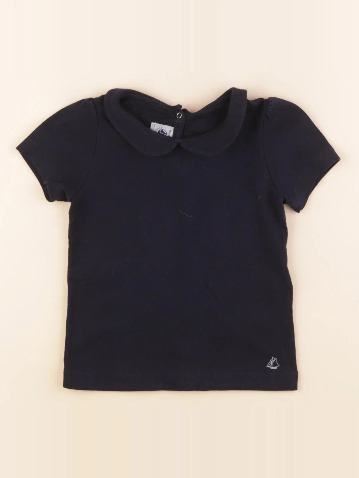Petit Bateau - tee-shirt bleu - 3 ans