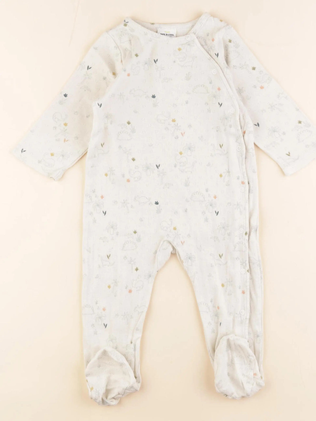Tape à l'oeil - pyjama coton beige, multicolore - 18 mois