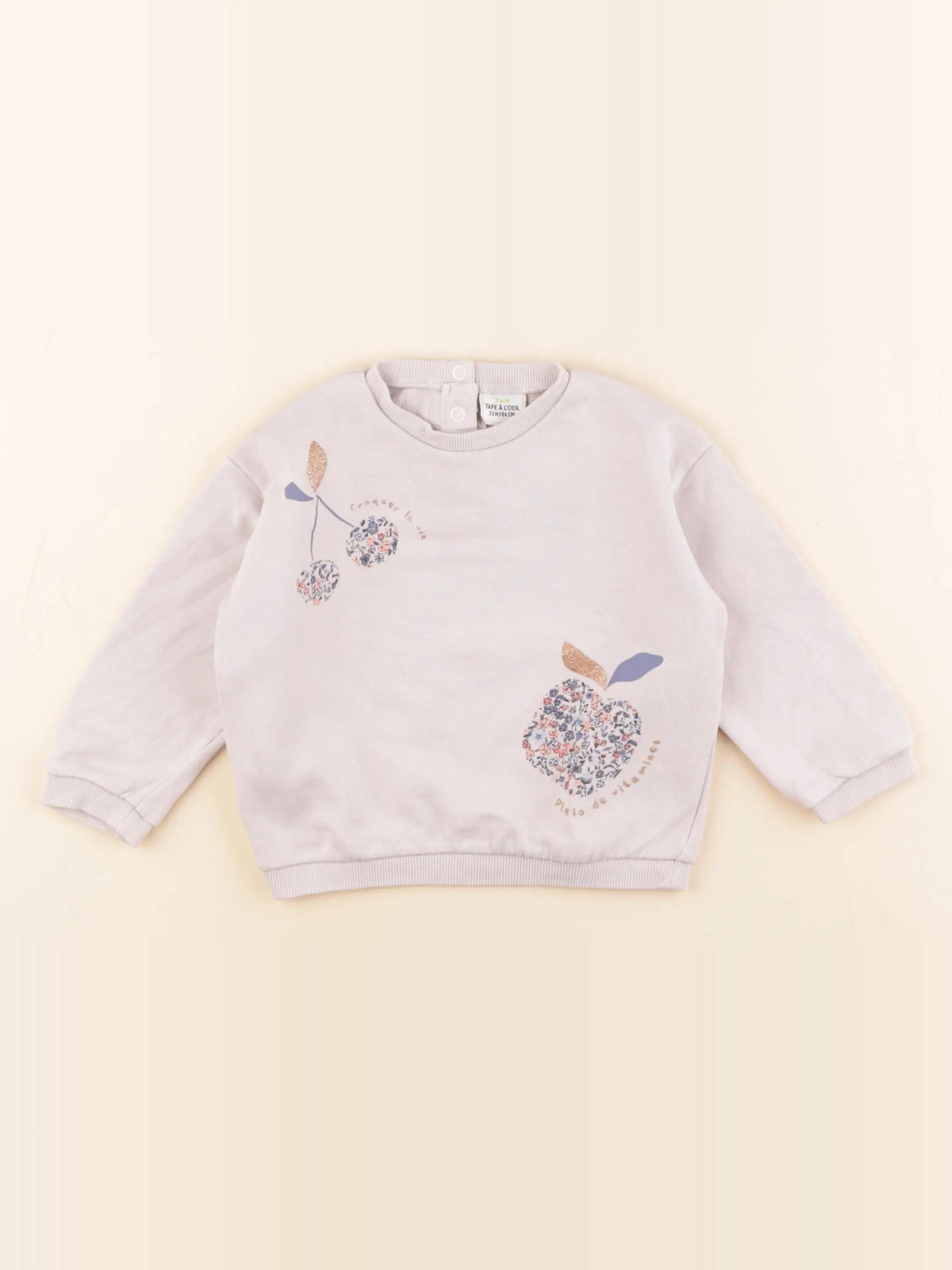Tape à l'oeil - sweat rose - 24 mois