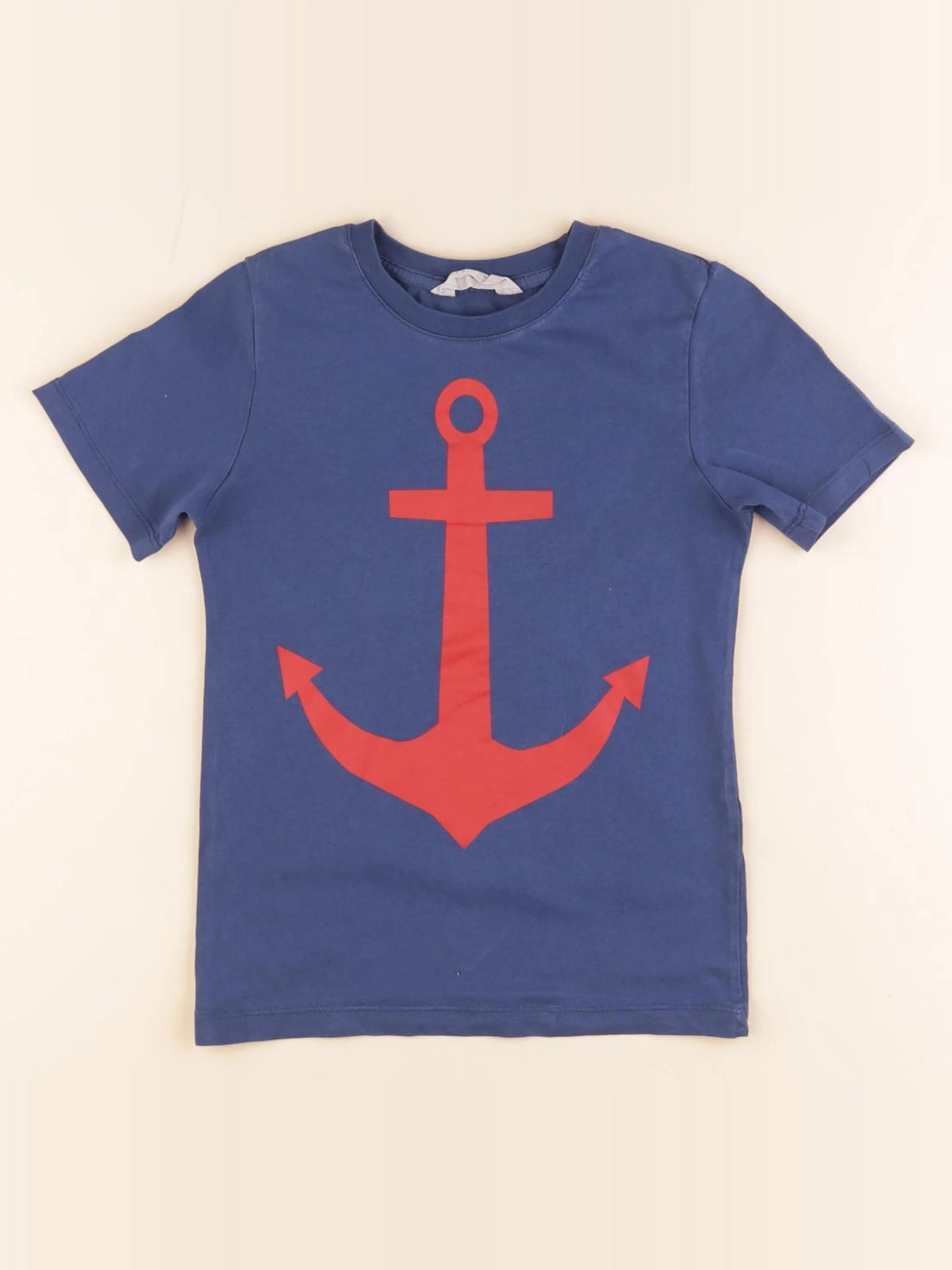 H&M - tee-shirt bleu - 6/8 ans