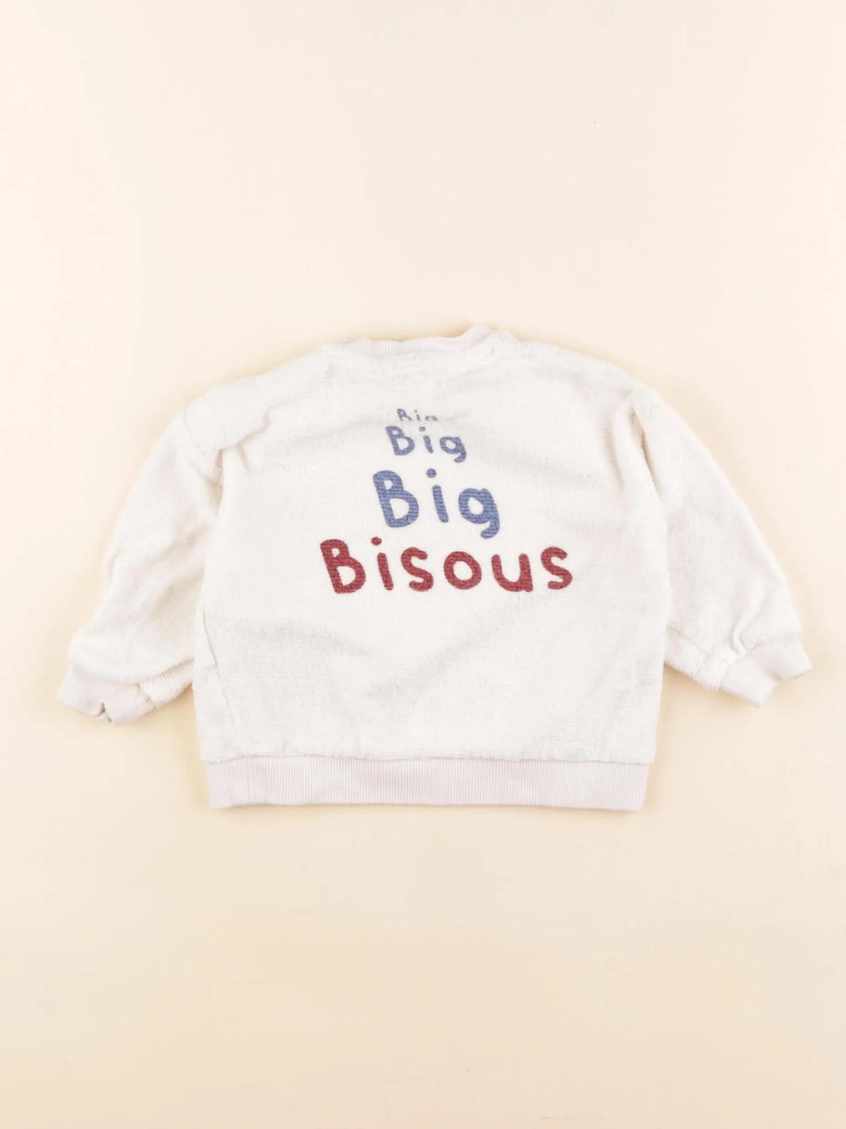 Tape à l'oeil - sweat imprimé au dos beige - 12 mois