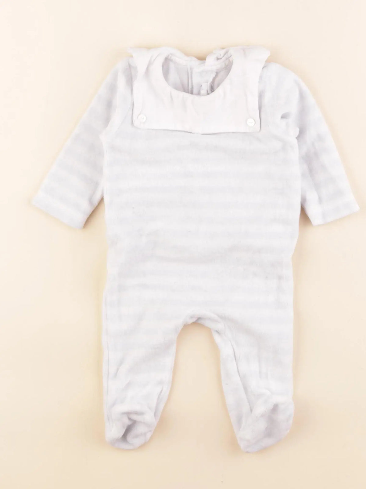Jacadi - pyjama velours bleu - 1 mois