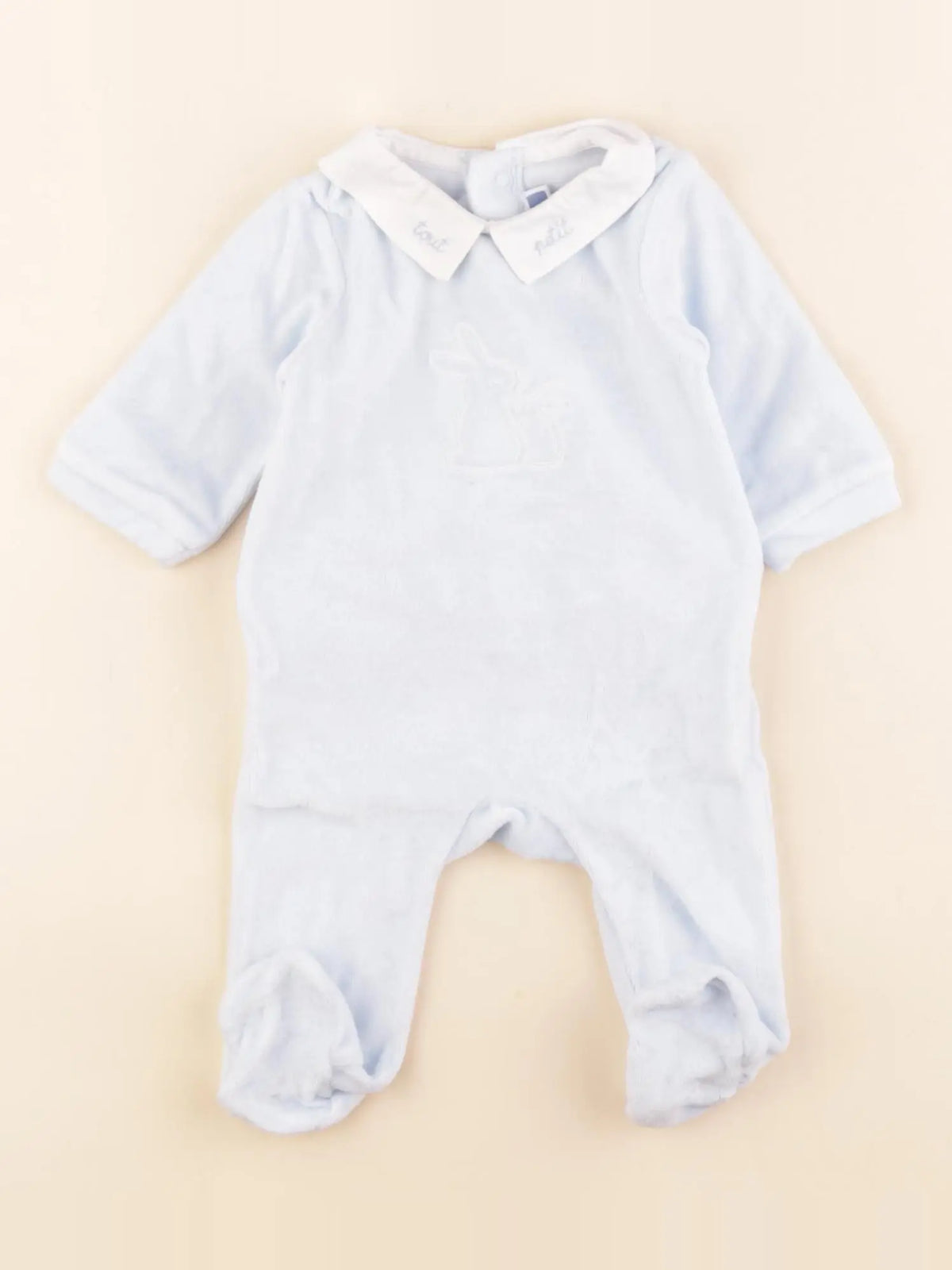 Jacadi - pyjama velours bleu - 1 mois