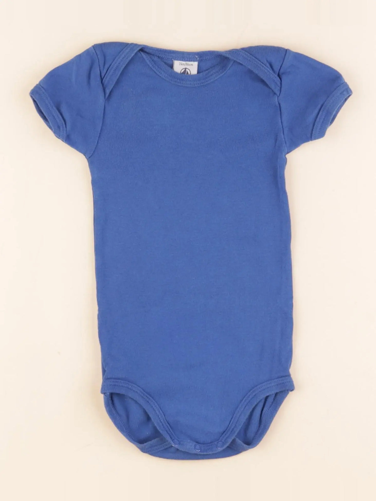 Petit Bateau - body bleu - 24 mois