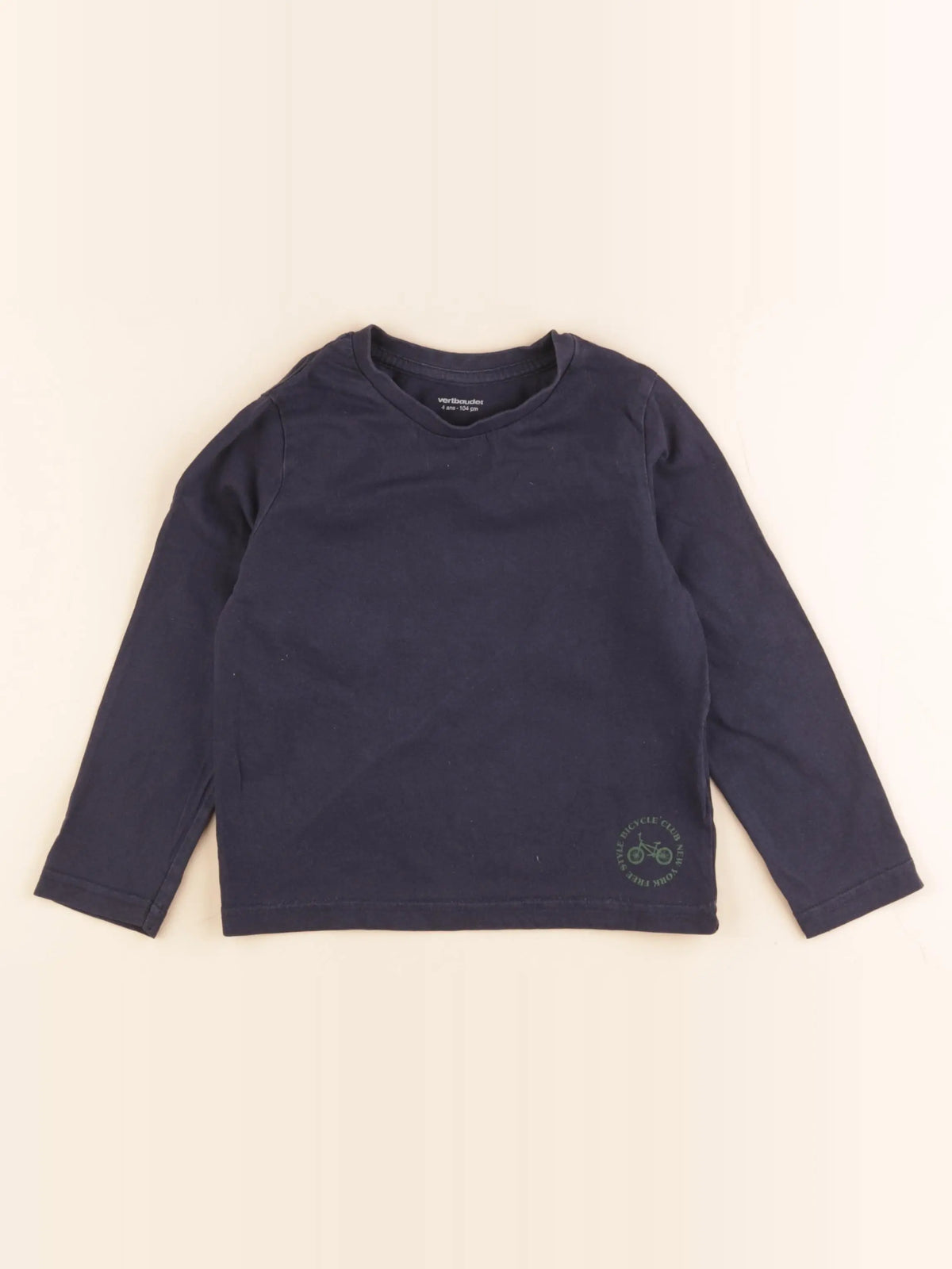 Vertbaudet - tee-shirt bleu - 4 ans