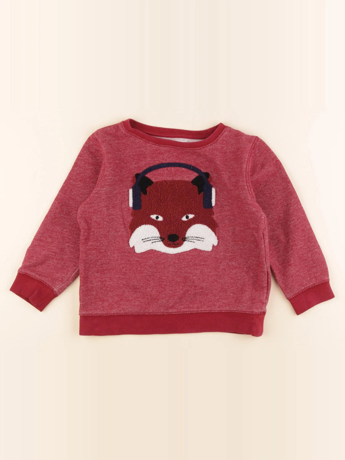 Monoprix - sweat rouge - 6 ans