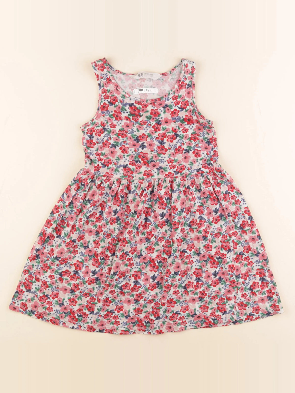 H&M - robe multicolore - 4/6 ans