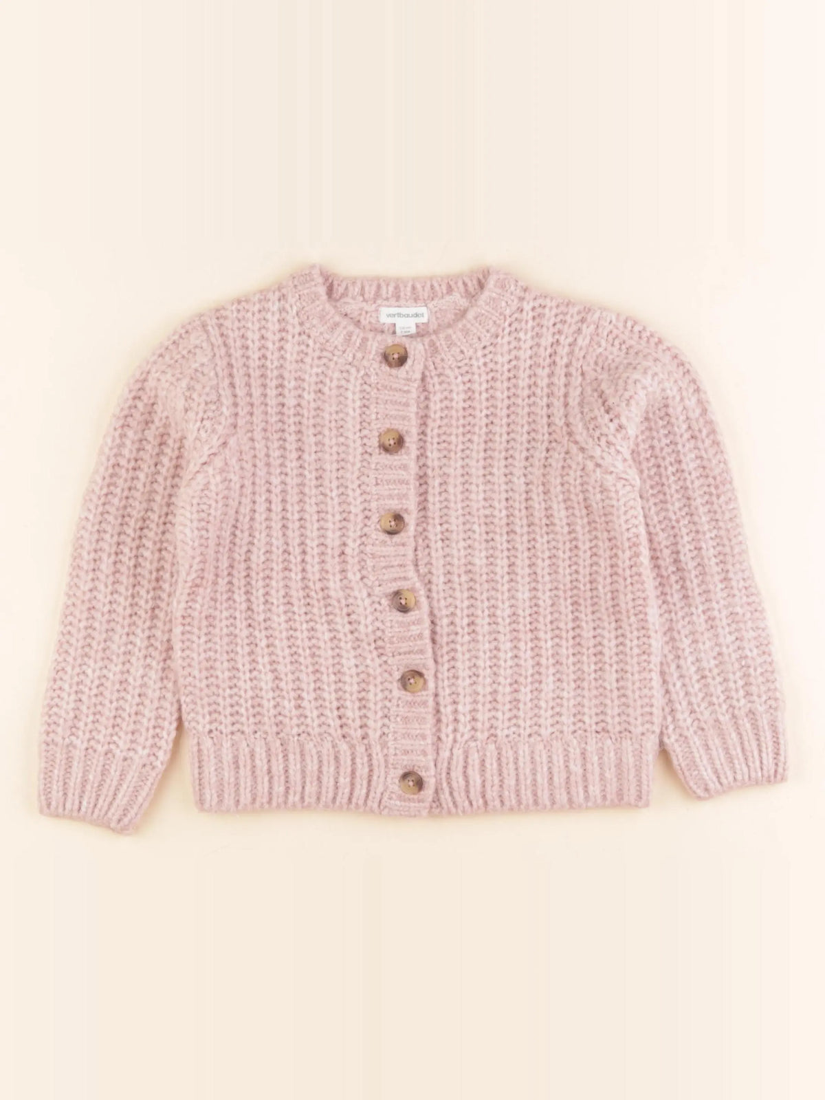 Vertbaudet - gilet rose - 5 ans