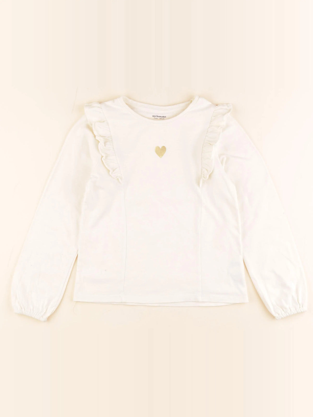 Vertbaudet - body beige - 8 ans