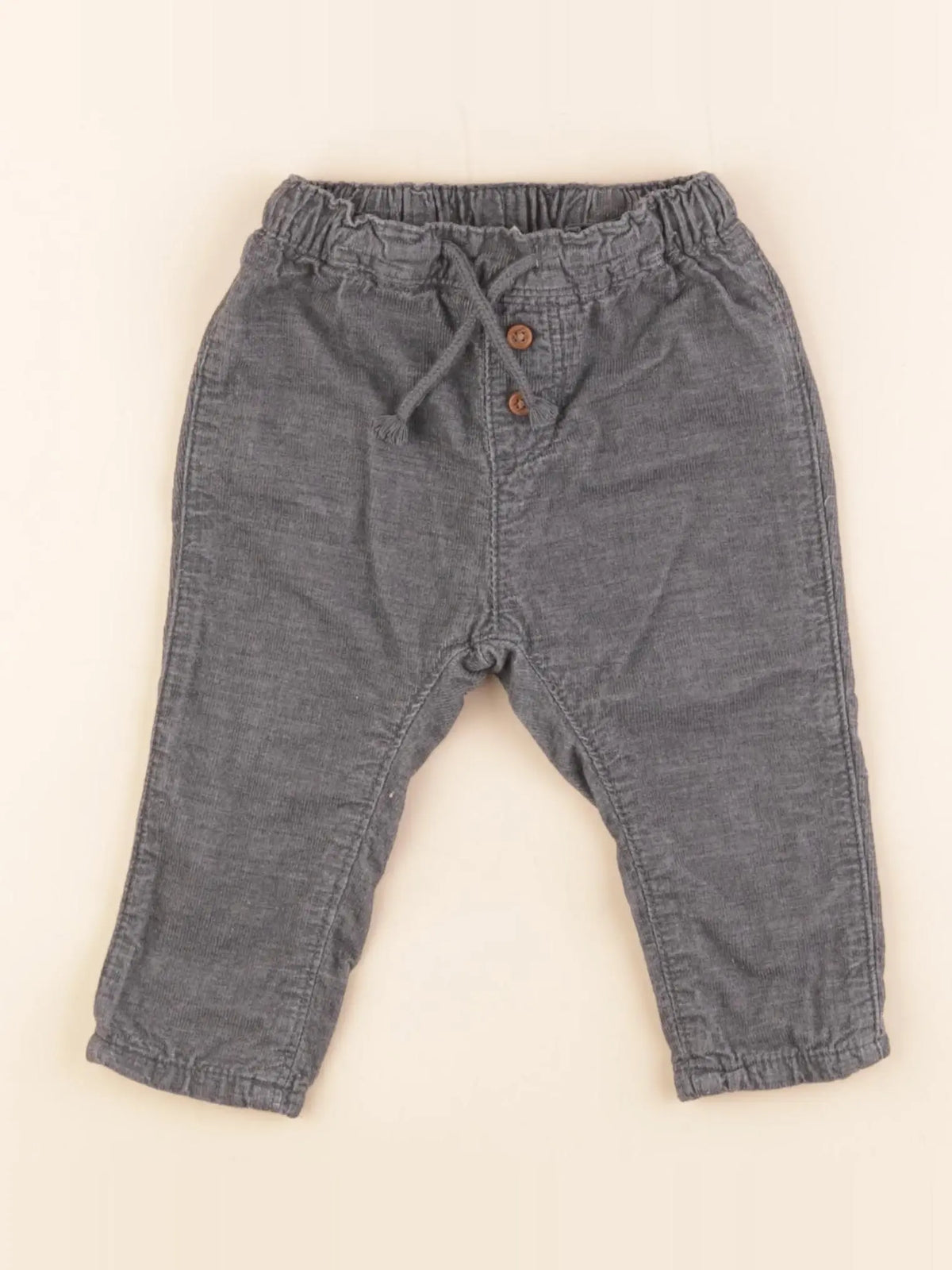 H&M - pantalon gris - 6/9 mois