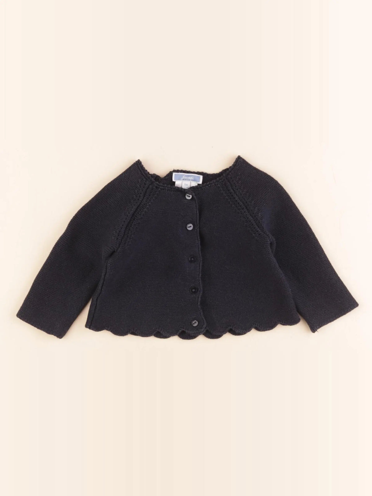 Jacadi - gilet bleu - 6 mois