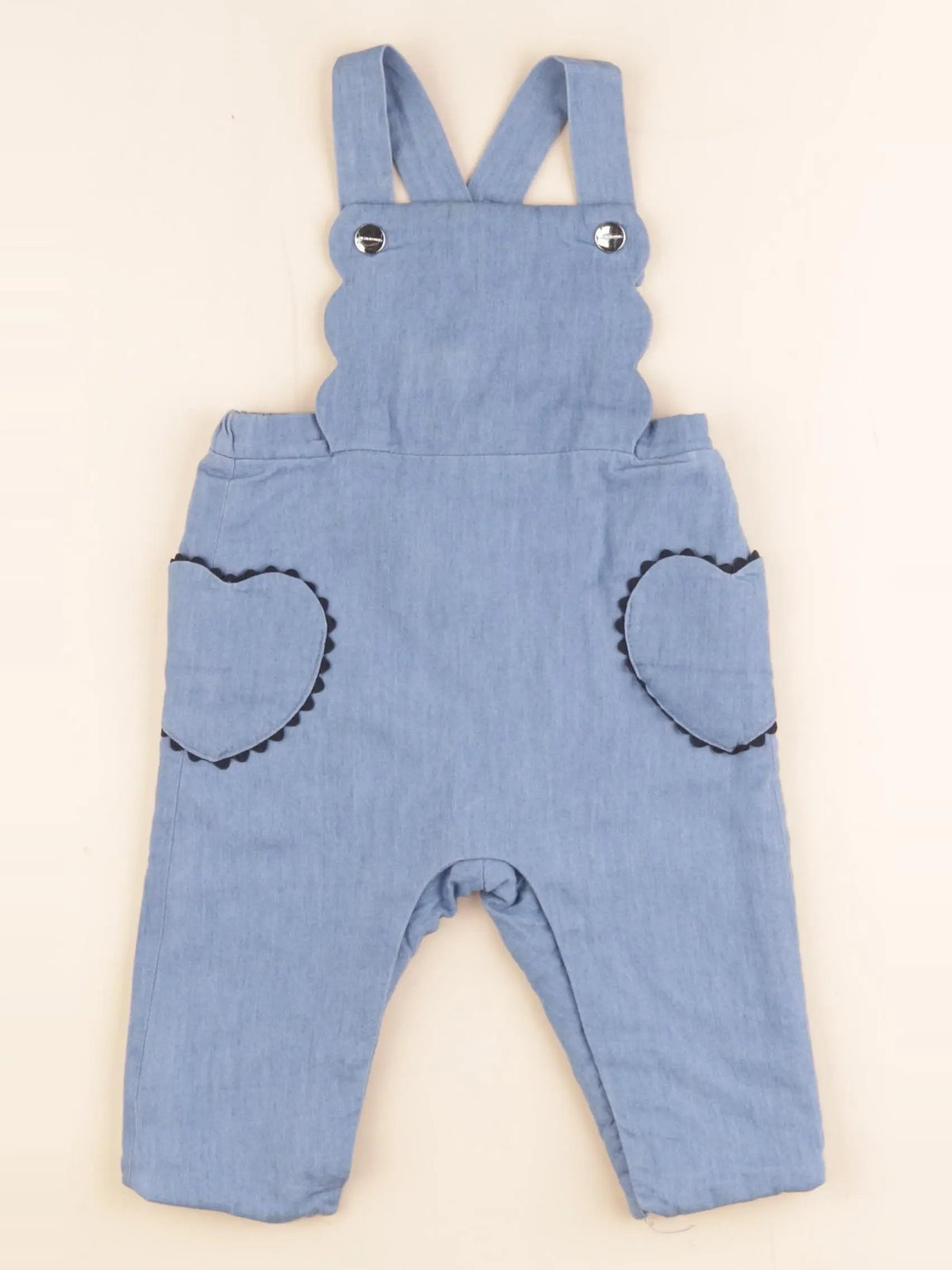 Jacadi - salopette bleu - 6 mois