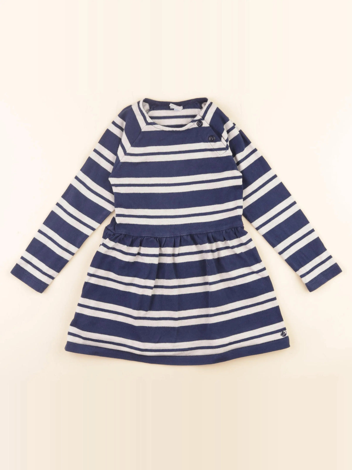 Petit Bateau - robe bleu - 5 ans