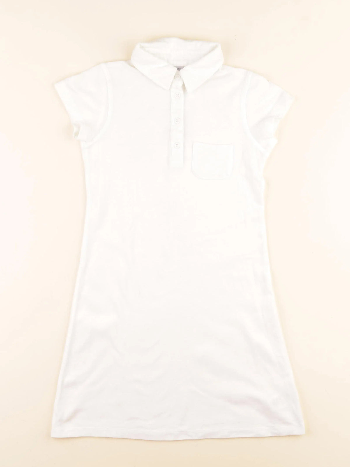Petit Bateau - robe blanc - 8 ans