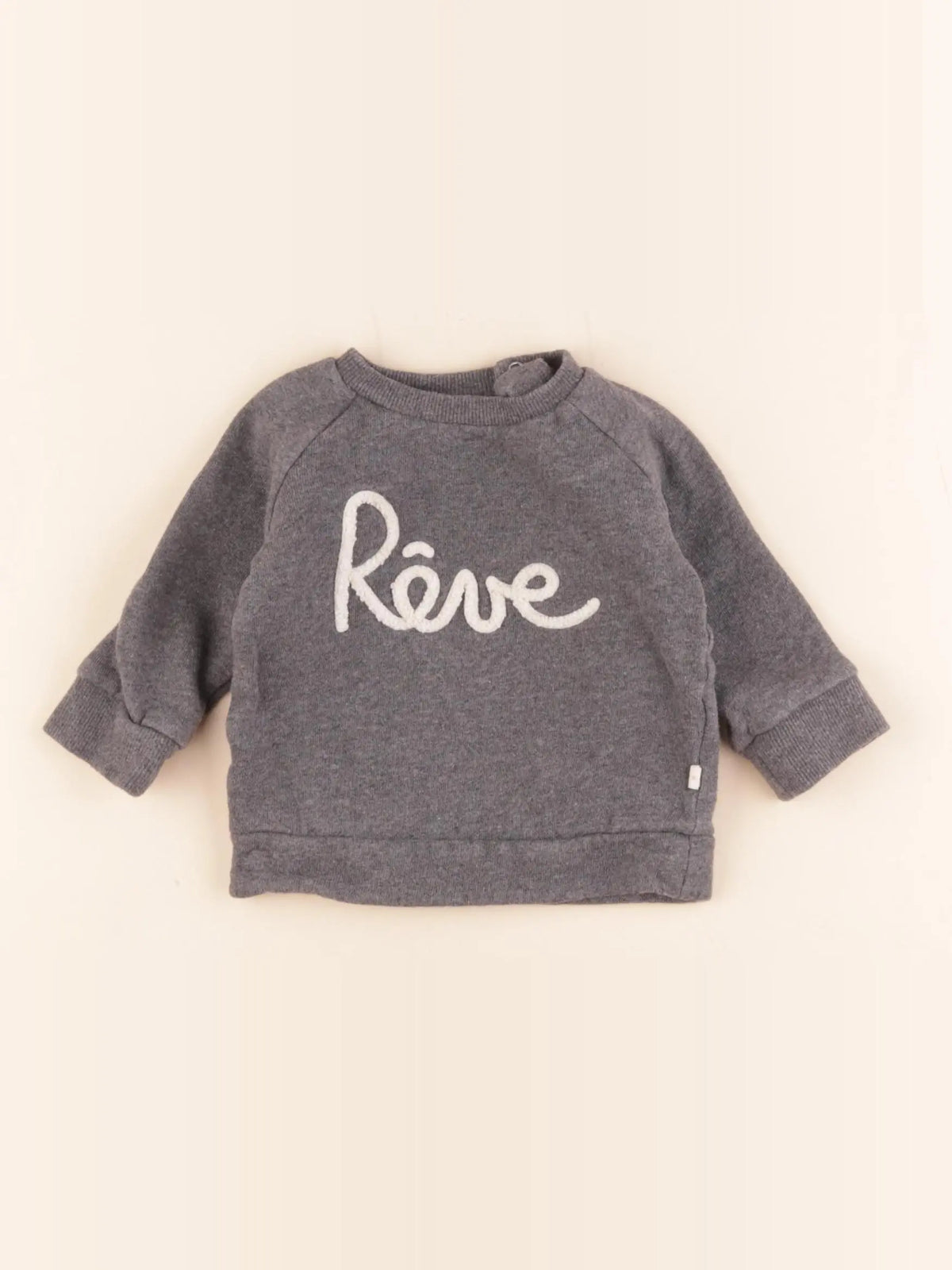 Les Petites Choses - sweat gris - 3 mois