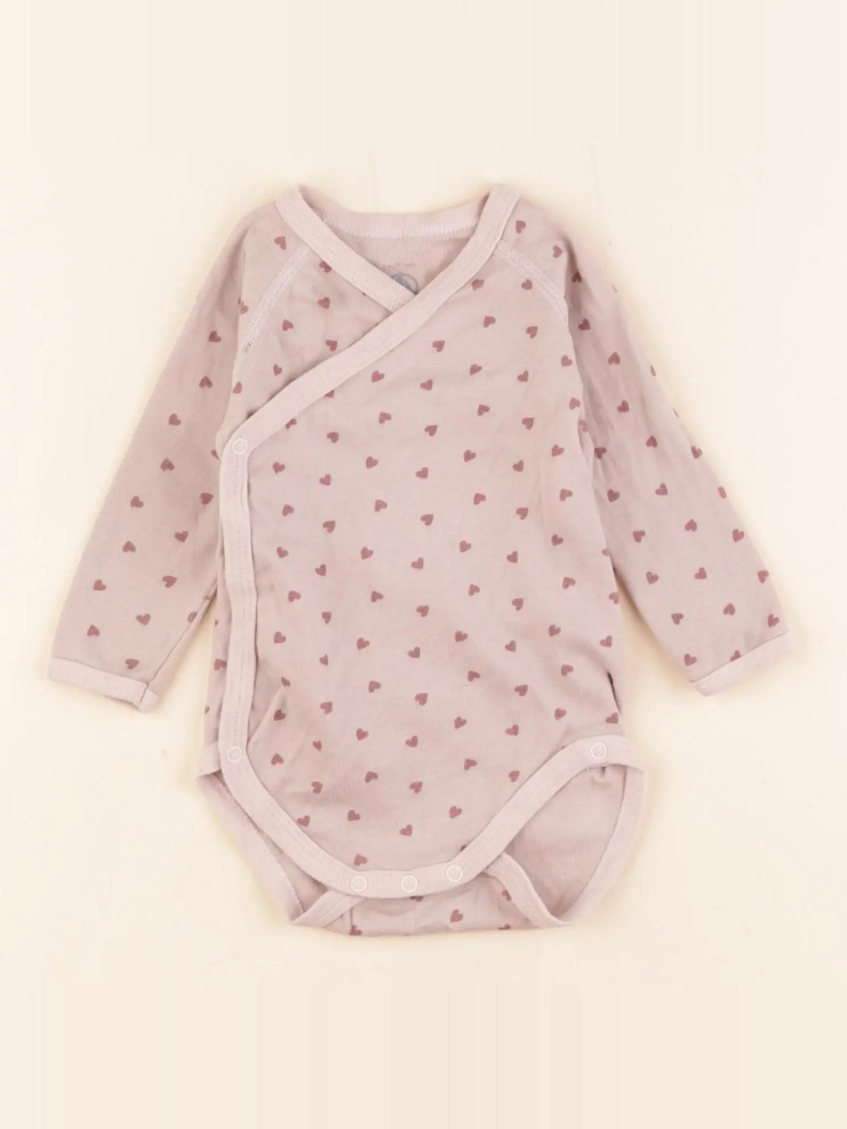 Petit Bateau - body marron - 6 mois