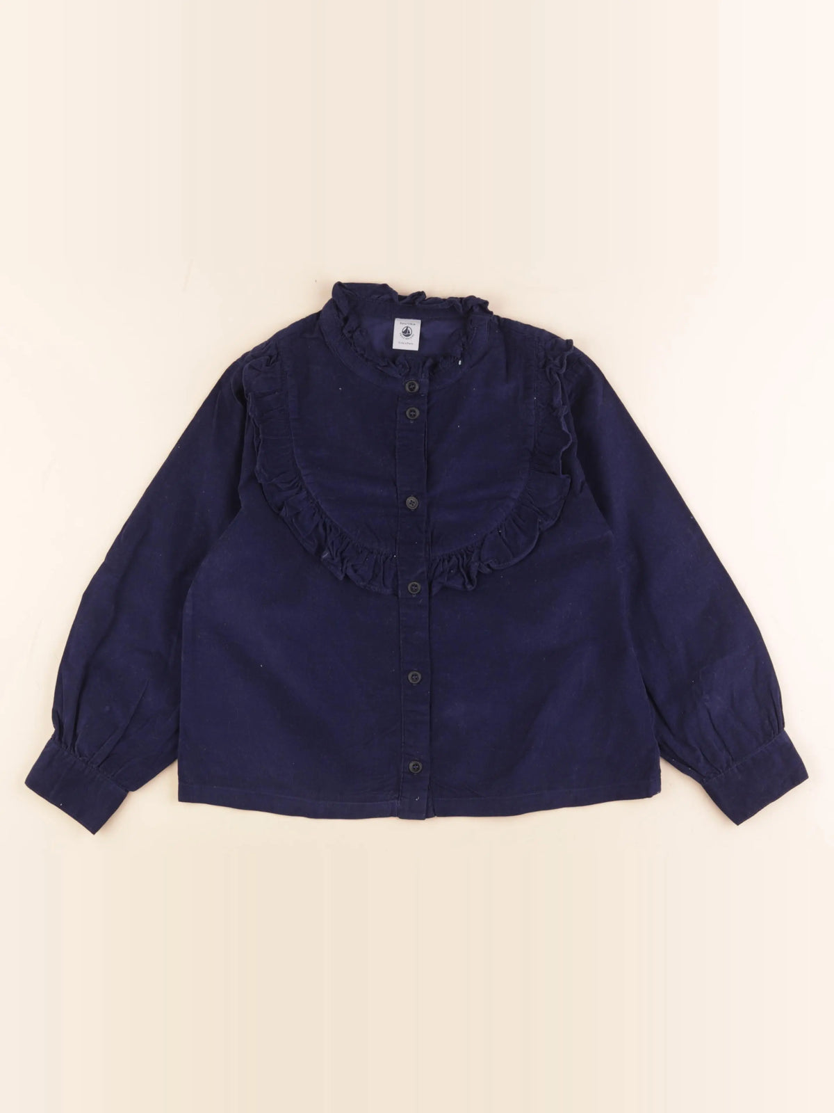 Petit Bateau - blouse bleu - 8 ans