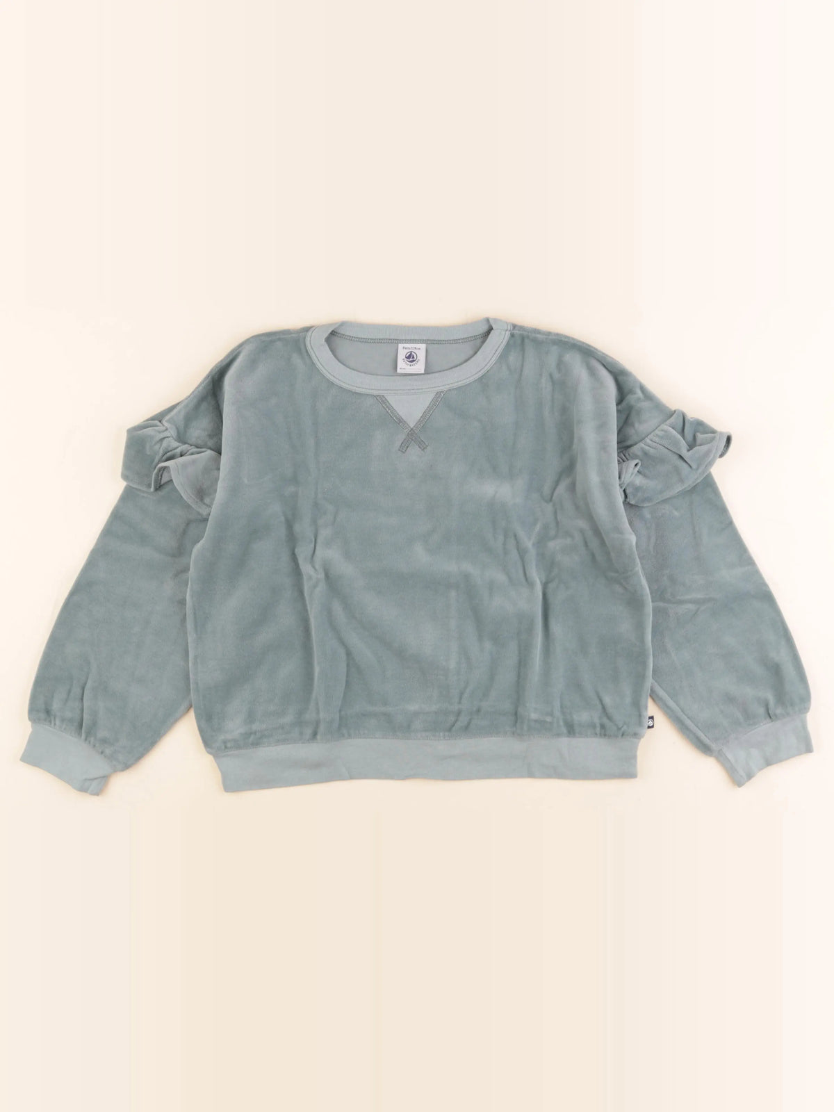 Petit Bateau - pull vert - 8 ans