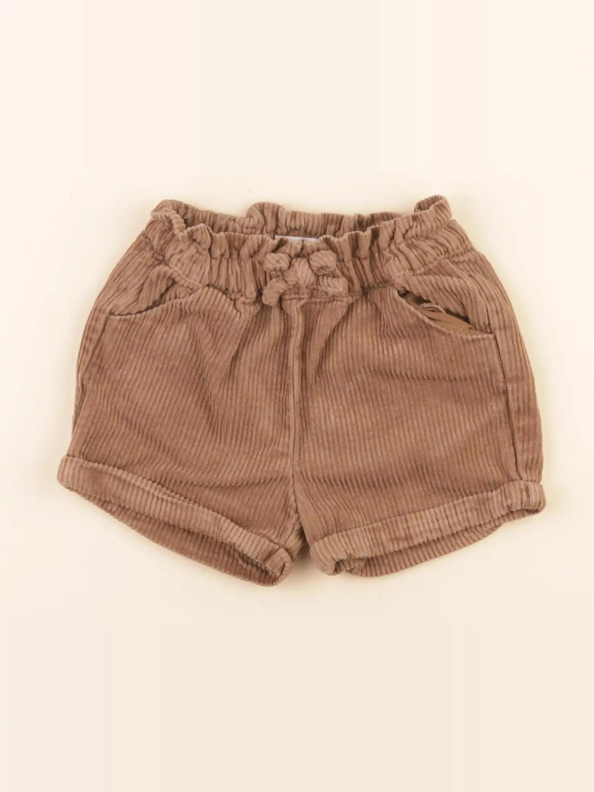 Vertbaudet - short marron - 9 mois