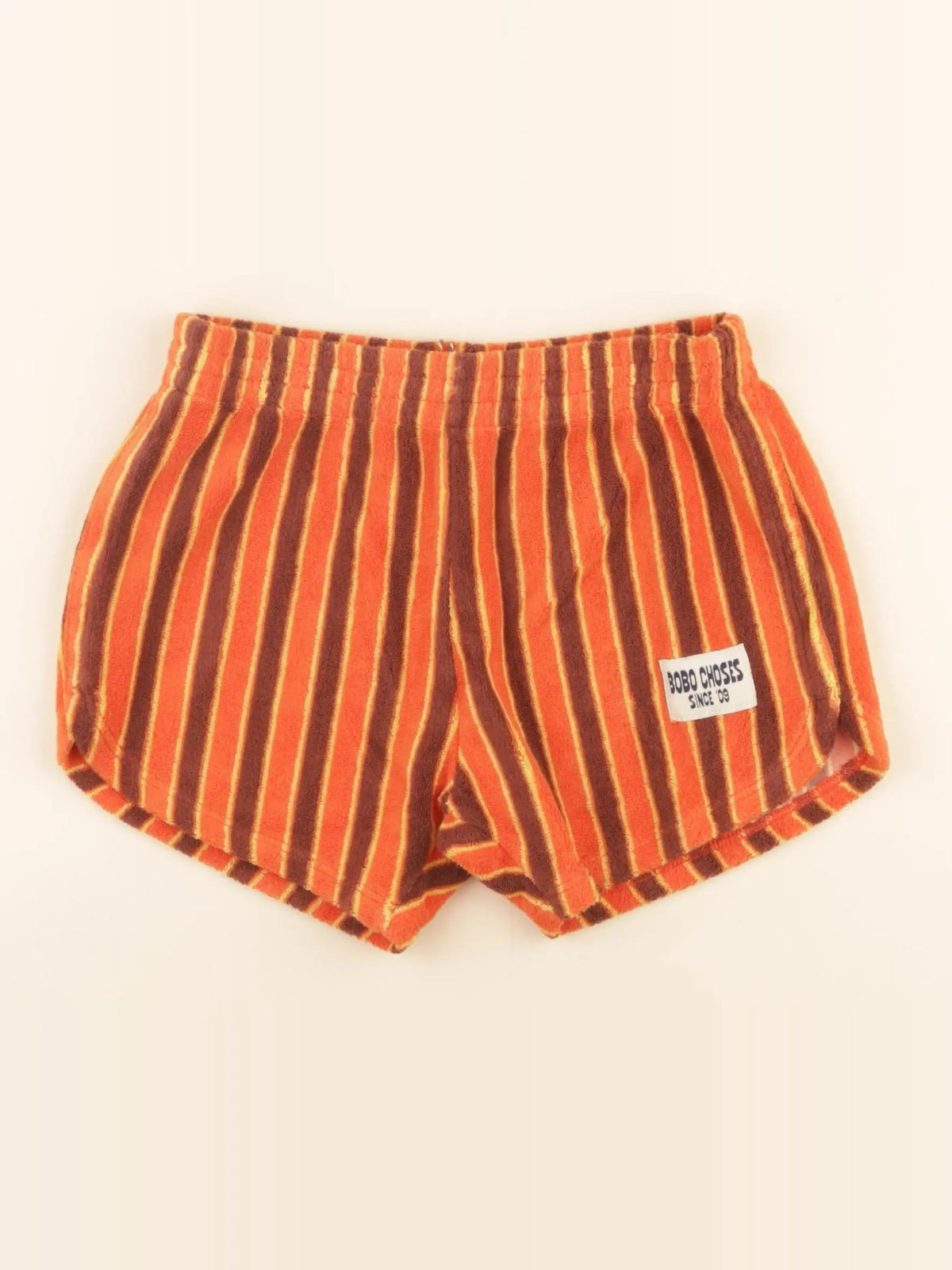 Bobo Choses - short orange, marron - 6/7 ans