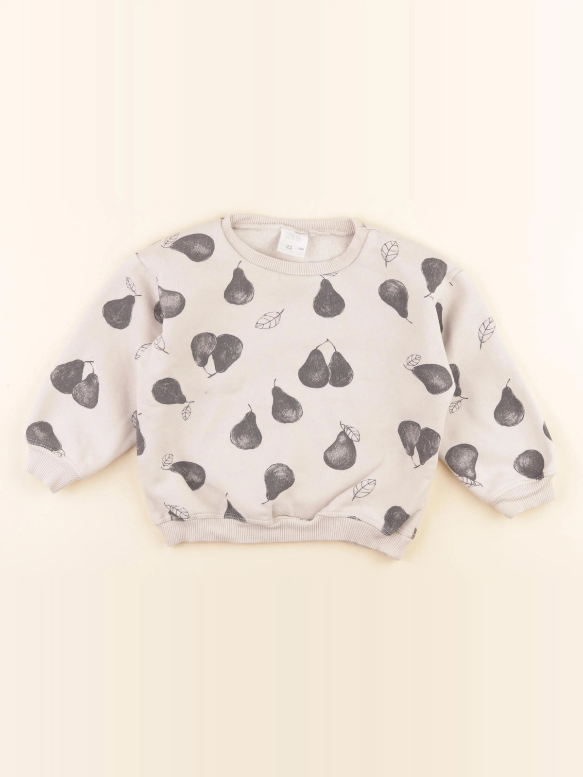 Zara - sweat beige - 3/4 ans