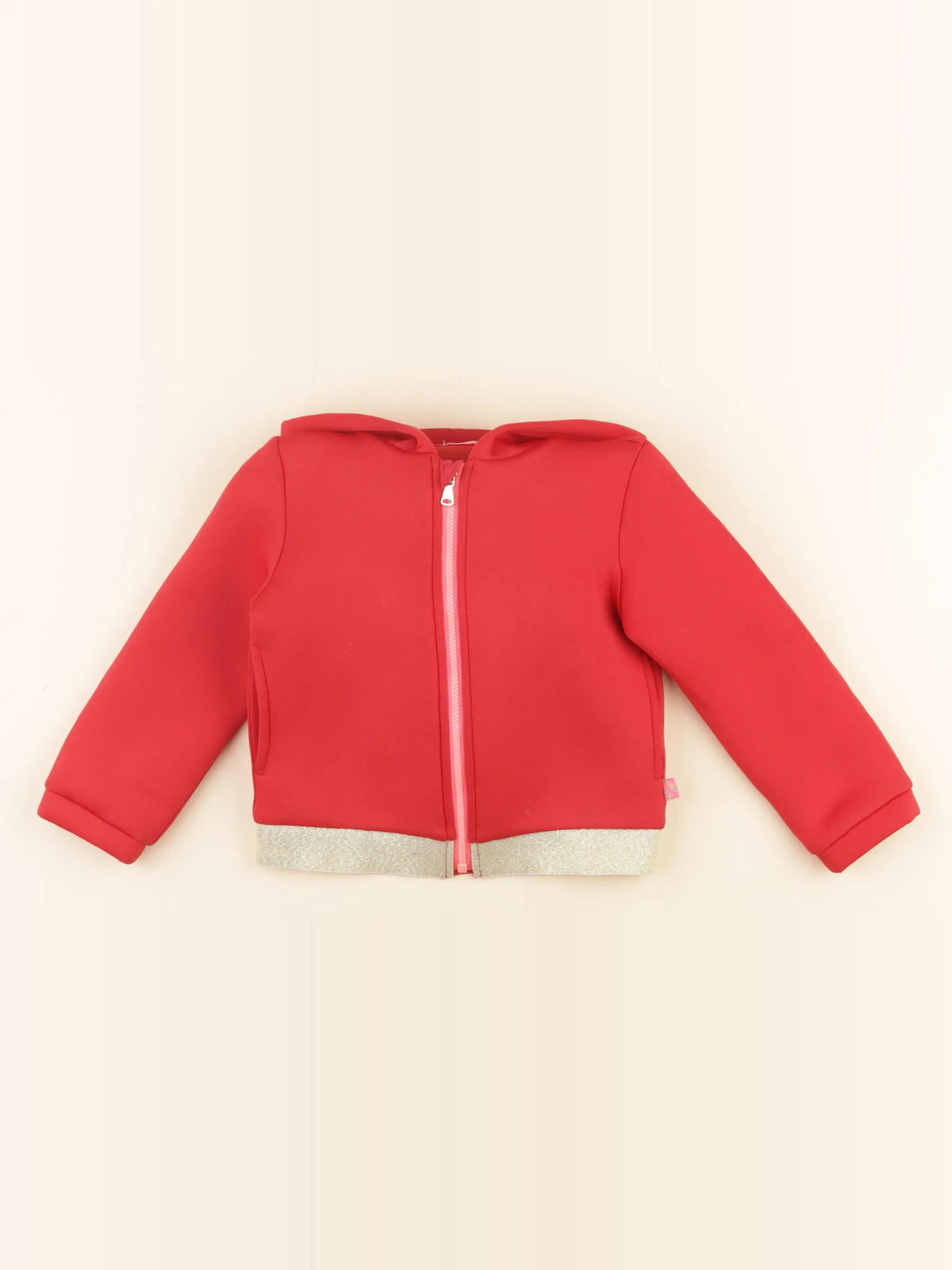 Billie Blush - sweat imprimé au dos rouge - 3 ans