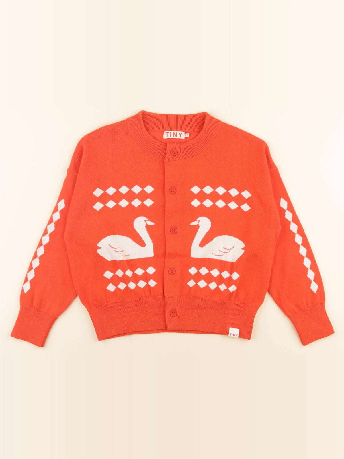 Tiny Cottons - gilet rouge - 8 ans
