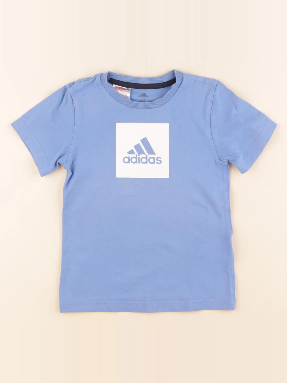 Adidas - tee-shirt bleu - 3/4 ans