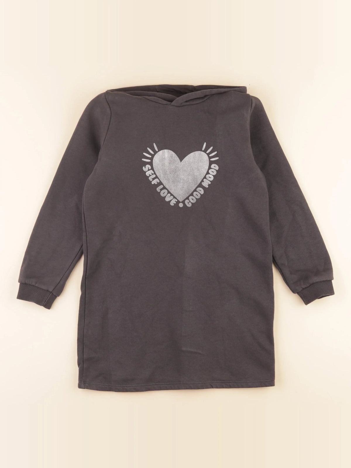 Vertbaudet - robe gris - 8 ans