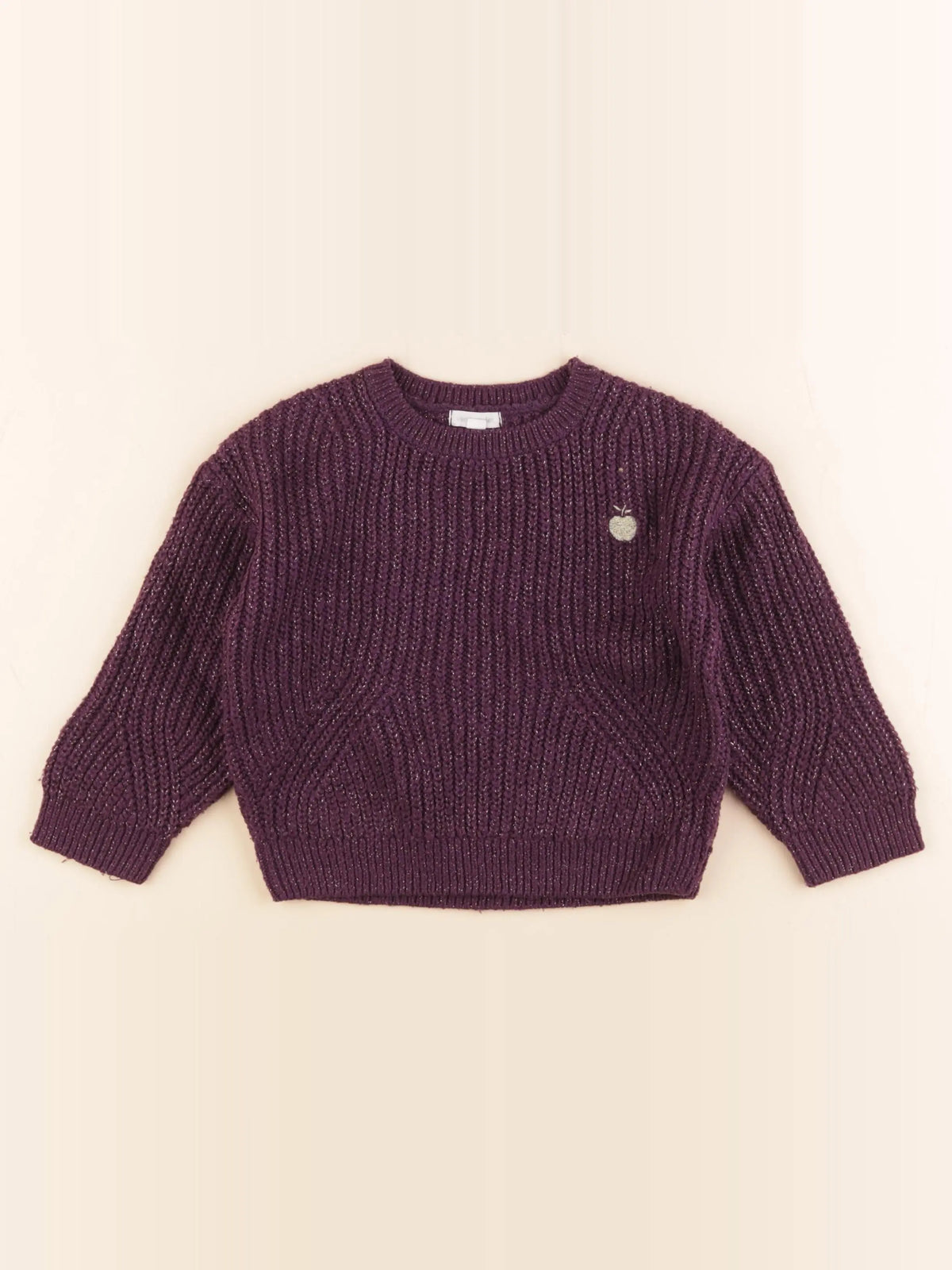 Vertbaudet - pull violet - 3 ans