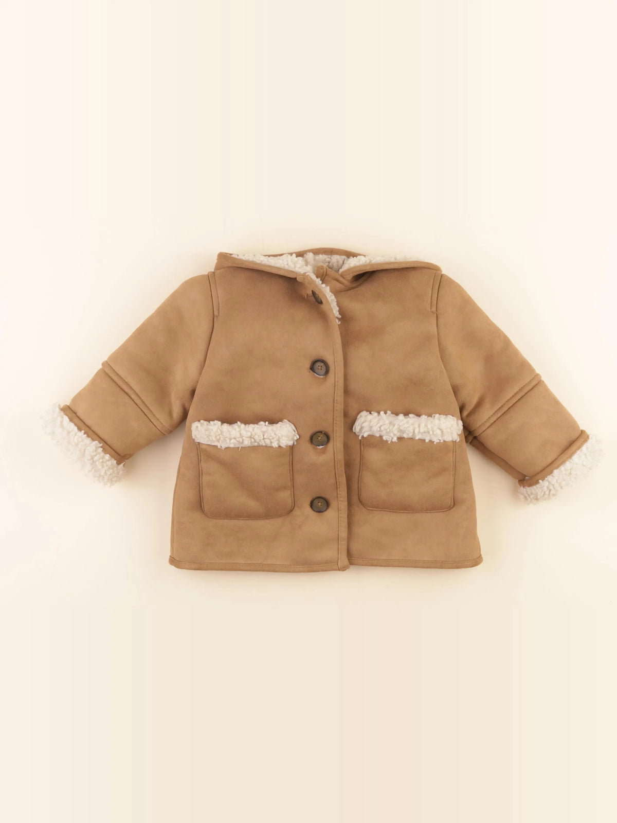 Zara - manteau marron - 12/18 mois
